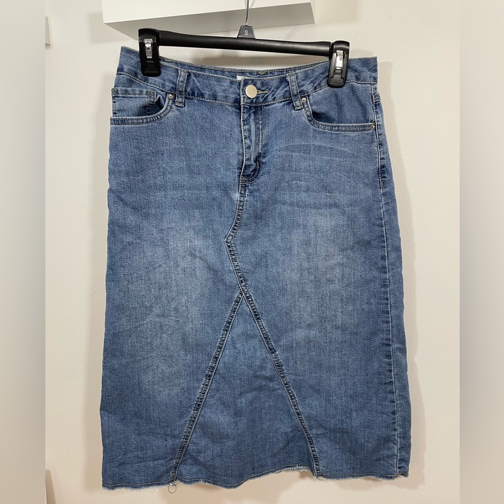 Cato Midi Jean Skirt-Size 6